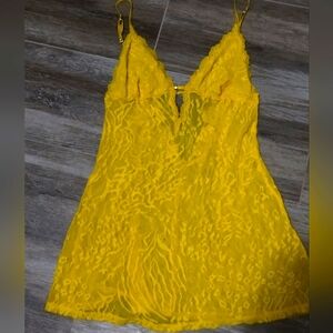 Victoria Secret Yellow Lingerie Slip